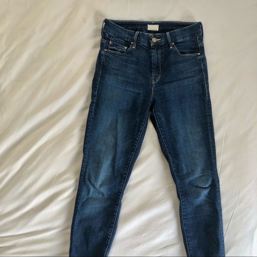 MOTHER High Waisted Looker Ankle in Slow Ride, 25